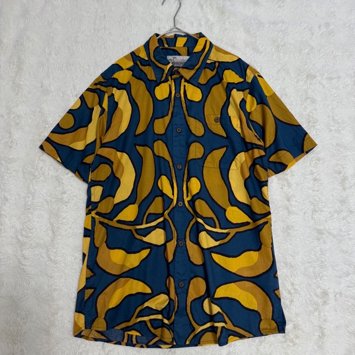 Patagonia パタロハ アロハシャツ オーガニックコットン 総柄 半袖