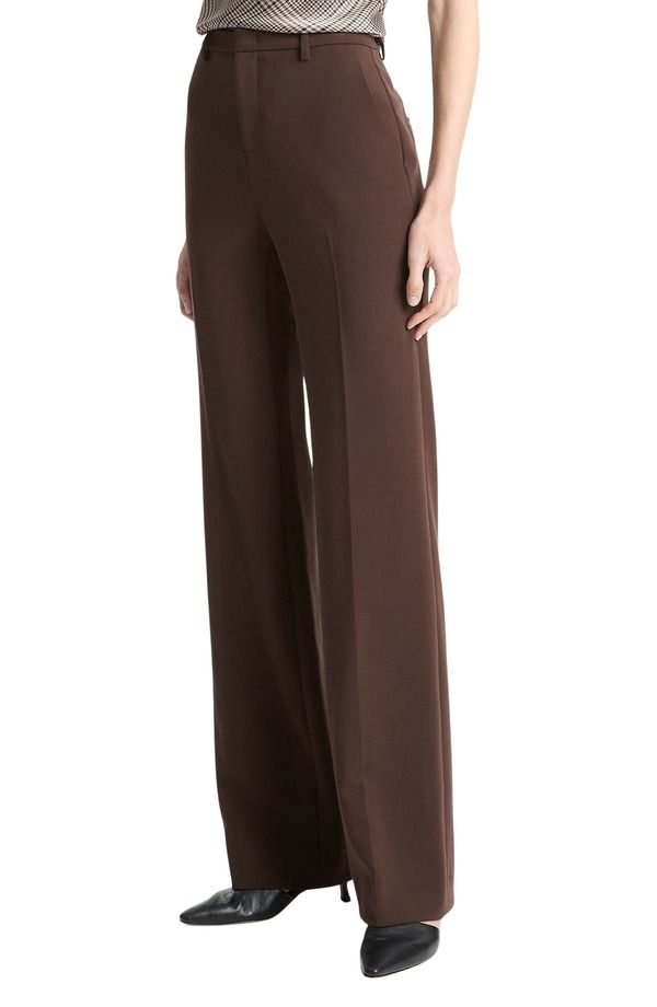 ヴィンス レディース ボトムス レギンス ブーツカット パンツ ブーツ Vince Tailored Mid Rise Stretch Bootcut Pants Deep Espresso