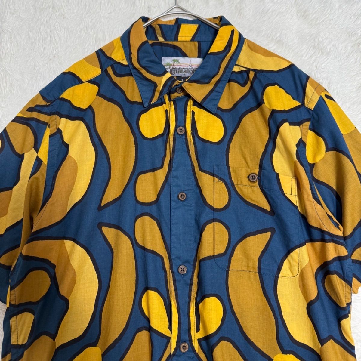 Patagonia パタロハ アロハシャツ オーガニックコットン 総柄 半袖