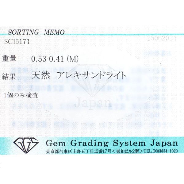 希少 Pt900 アレキサンドライト ダイヤモンド ペンダントトップ 0.53ct
