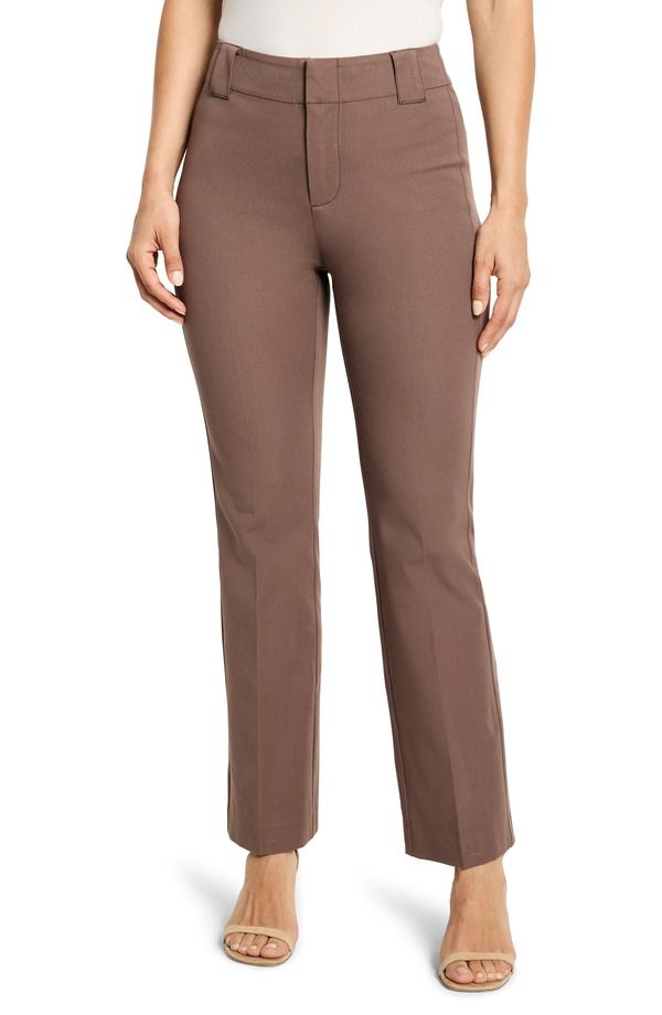 ニックプラスゾーイ レディース ボトムス レギンス ブーツカット パンツ ブーツ NICZOE Stretch Bootcut Pants Cocoa ココア