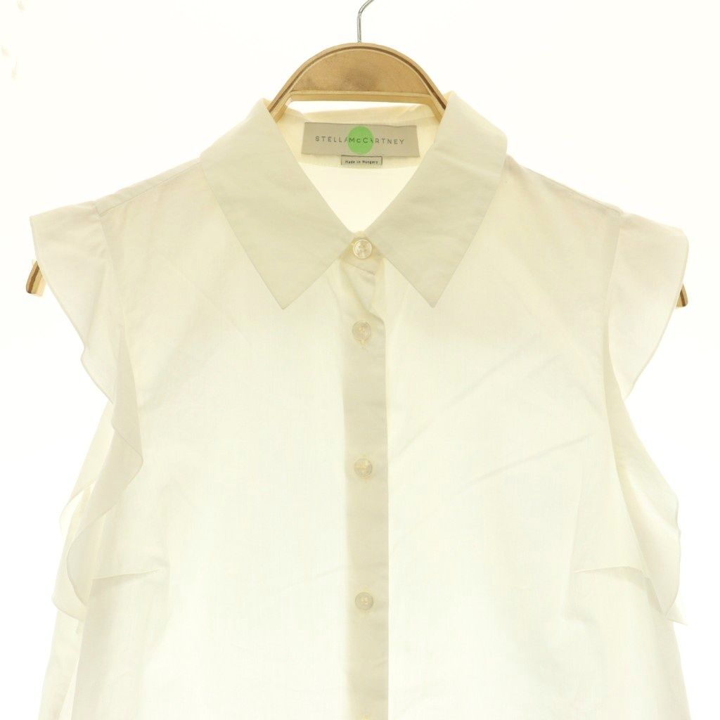 ステラマッカートニー STELLA McCARTNEY フリルブラウス ノースリーブ