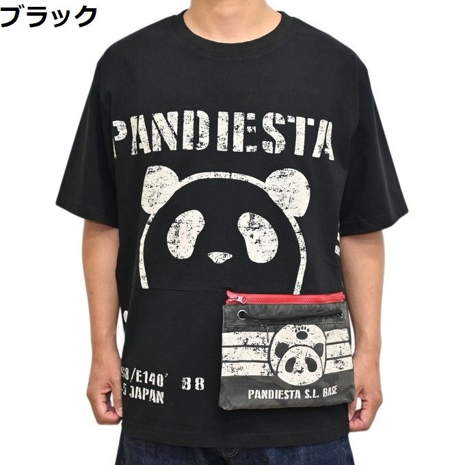 パンディエスタ ジャパン 526954 半袖Tシャツ サコッシュ付き 