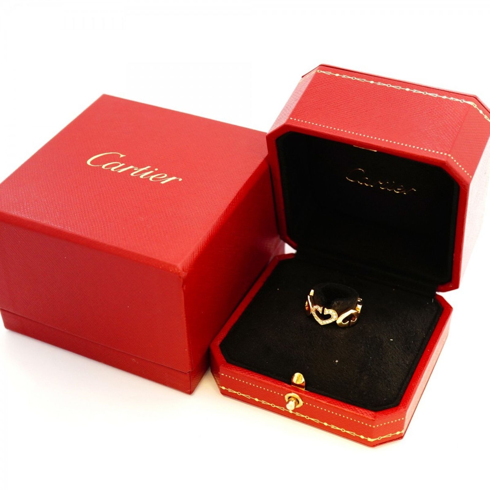カルティエ(Cartier) カルティエ リング Cハート 18KYG イエロー 