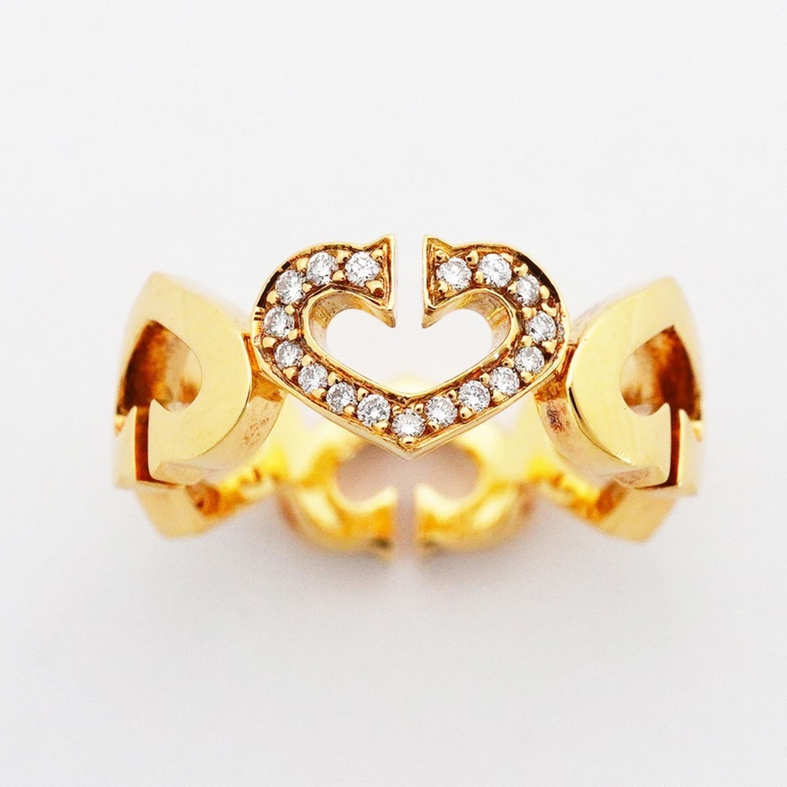 カルティエ(Cartier) カルティエ リング Cハート 18KYG イエロー 