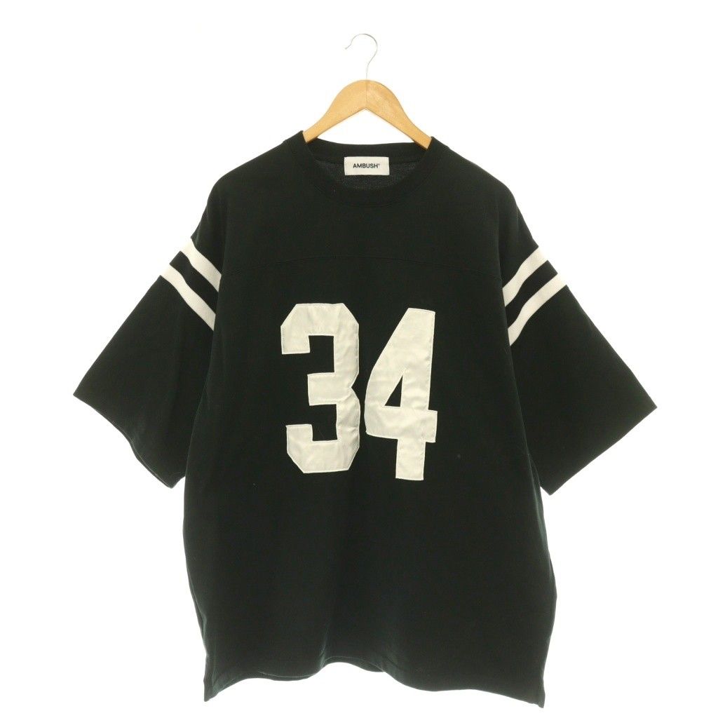 アンブッシュ AMBUSH FOOTBALL S S T-SHIRT Tシャツ カットソー 半袖 L ブラック ホワイト /DO OS SH
