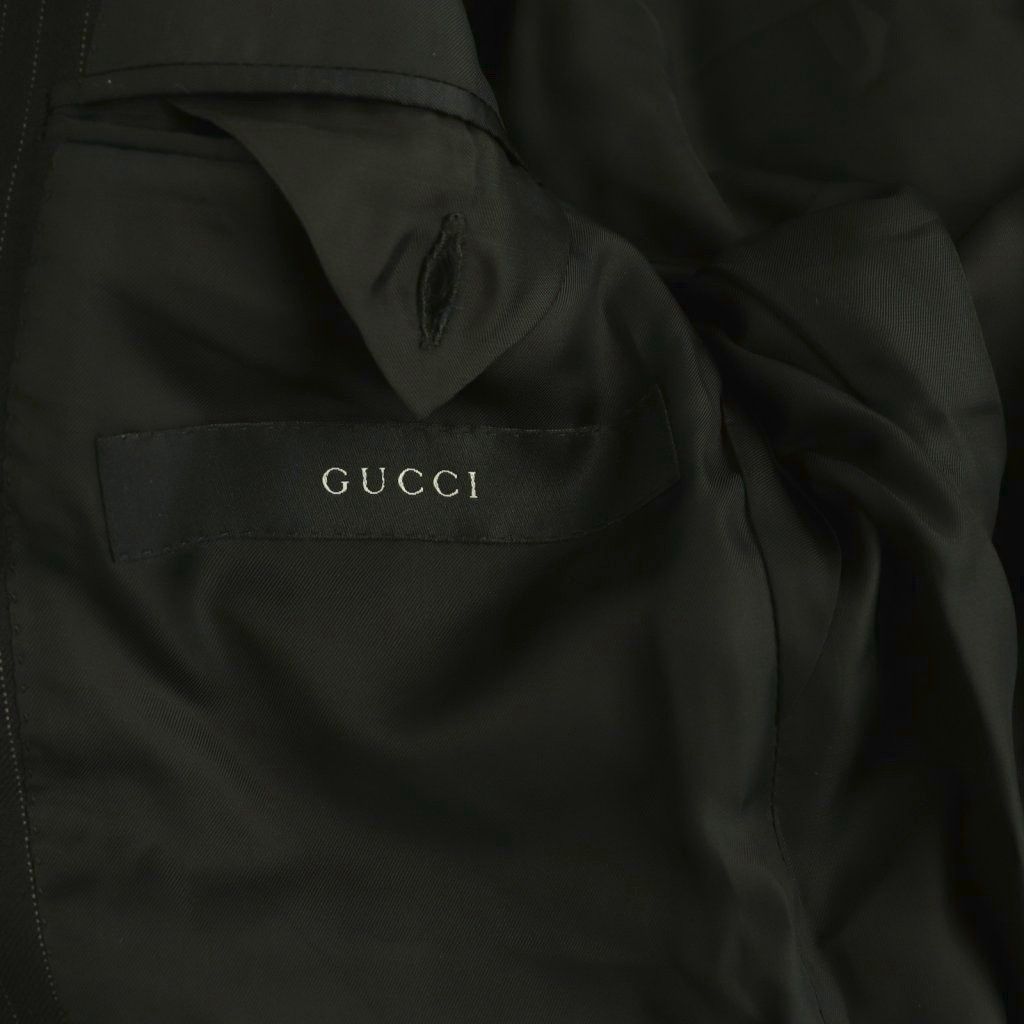 グッチ GUCCI ウール ストライプ 3B テーラードジャケット パンツ
