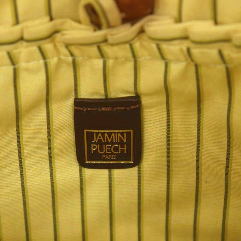 JAMIN PUECH イエロー かごバッグ ジャマンピュエッシュ JAMIN PUECH かごバッグ トートバッグ ベージュ