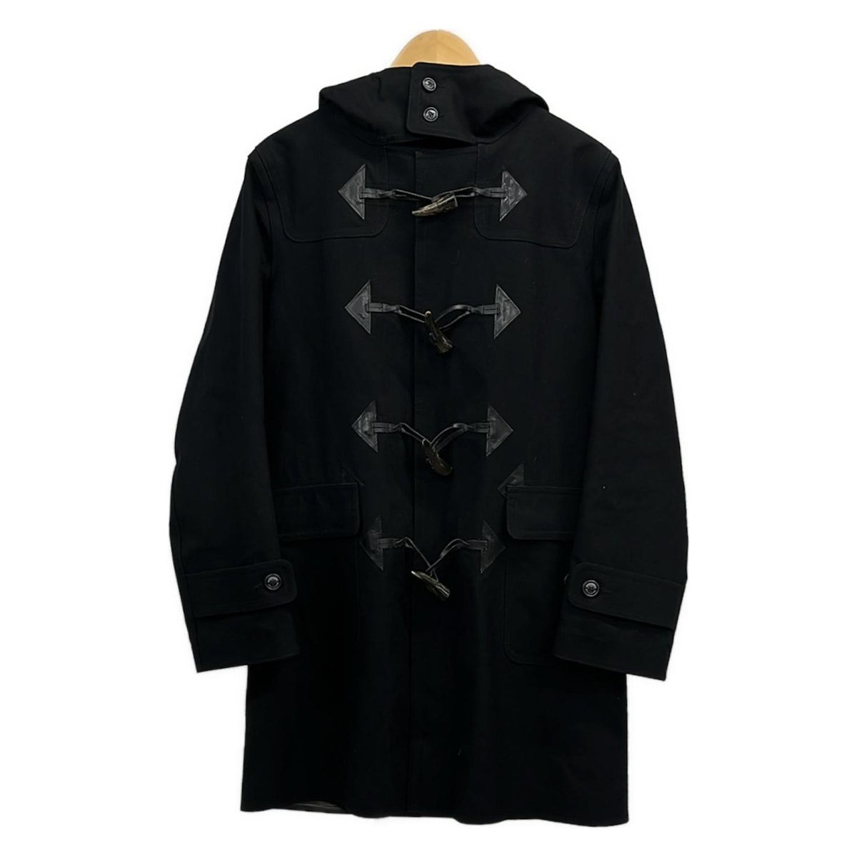 MACKINTOSH(マッキントッシュ) ダッフルコート サイズ38 M メンズ美品 - 黒 長袖/IO4/フード着脱不可/春/秋