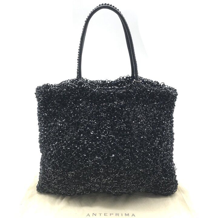 美品 ANTEPRIMA アンテプリマ ワイヤー ハンド バッグ ブラック レディース ブランド カバン BAG r1642