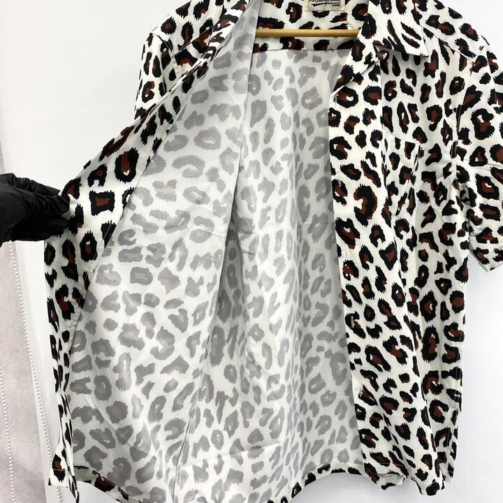 WACKOMARIAレオパードオープンカラーレーヨンシャツL日本製ワコマリア半袖 WACKOMARIA LEOPARD HAWAIAN SHRT S/S ワコマリア レオパード オープン
