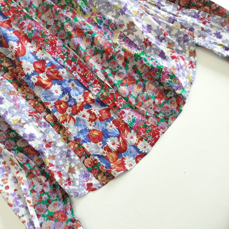 ETRO エトロ ドレスシャツ 長袖 花柄 総柄 ストレッチ フローラル