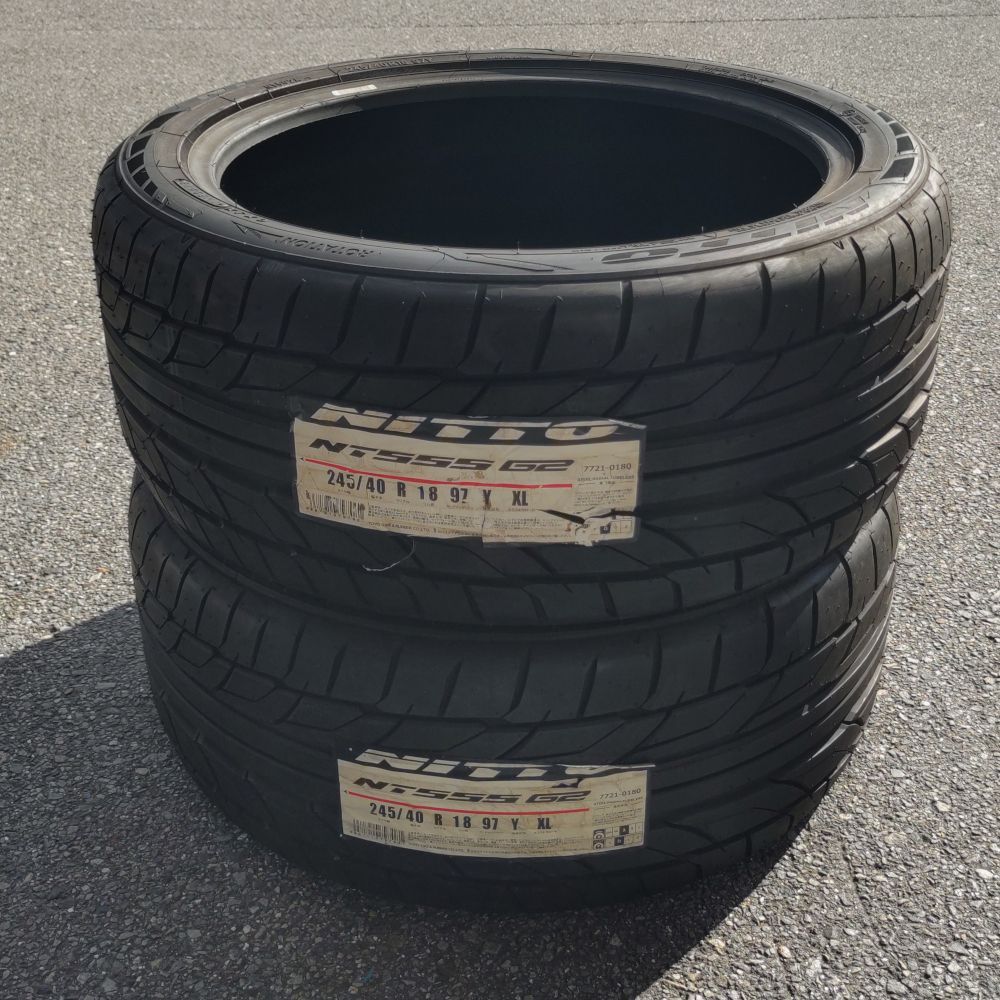 新品未使用倉庫保管品 サマータイヤ ニットー NT555 G2 245/40R18 97Y 2本セット
