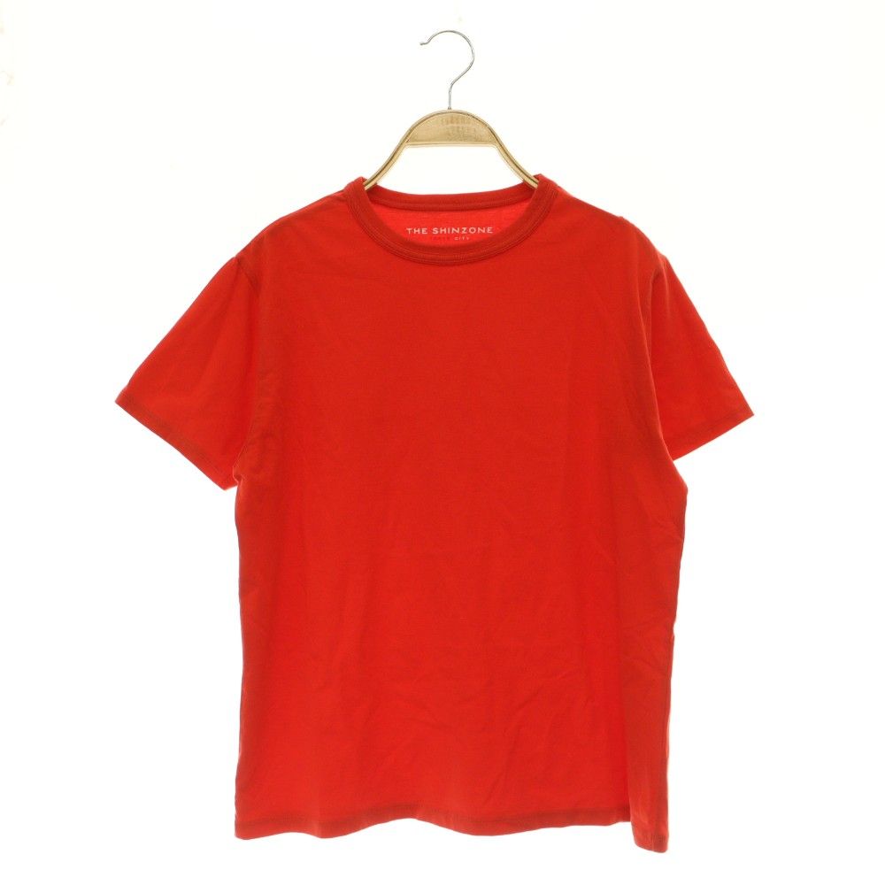 シンゾーン Shinzone Tシャツ 半袖 カットソー クルーネック F0 レッド