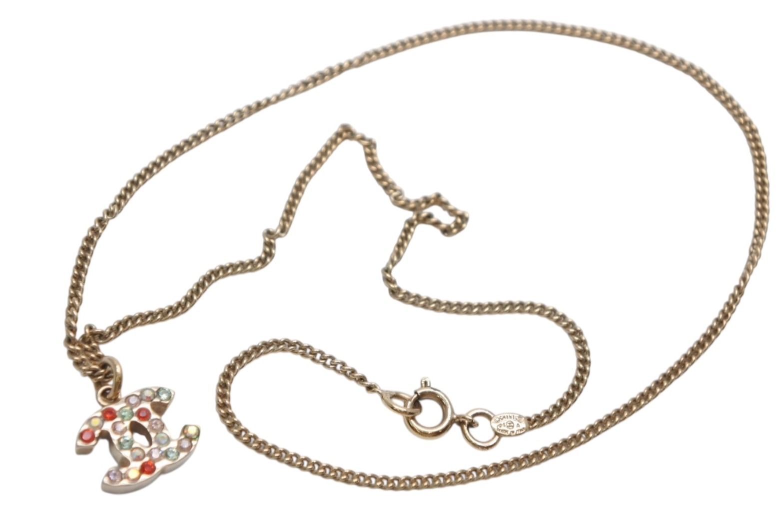 LW13 シャネル 極美品 ココマークネックレス プレート付き 極美品 CHANEL シャネル ココマーク ネックレス 重量約5.1g 04A刻印