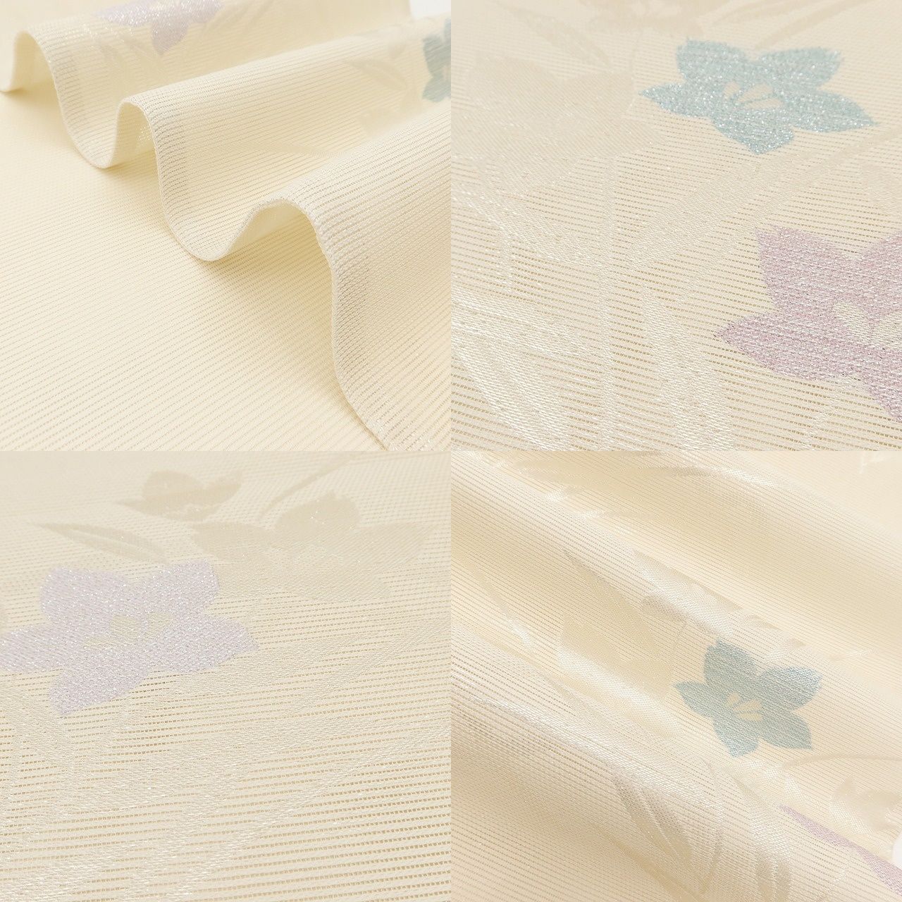 百華❀Y5043◆美品未着用 正絹 夏着物 桔梗 絽 夏袋帯