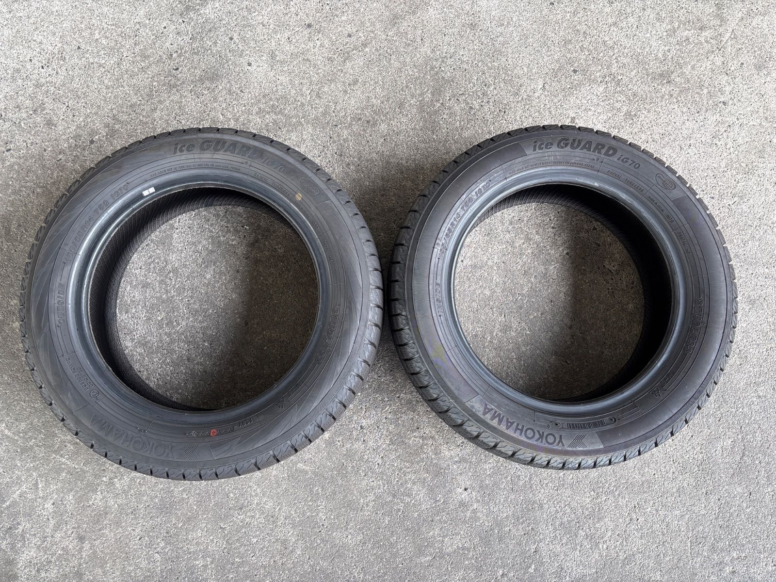 送料無料】155/65R14 YOKOHAMA ice guard iG70 2025年製 2本セット