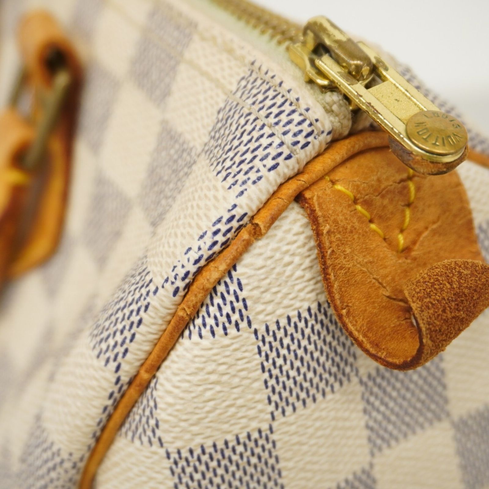美品 ルイヴィトン PVC ウエストバッグ ダミエ アズール ファスナー 白 ルイ・ヴィトン(Louis Vuitton) ルイ・ヴィトン ハンドバッグ ダミエ