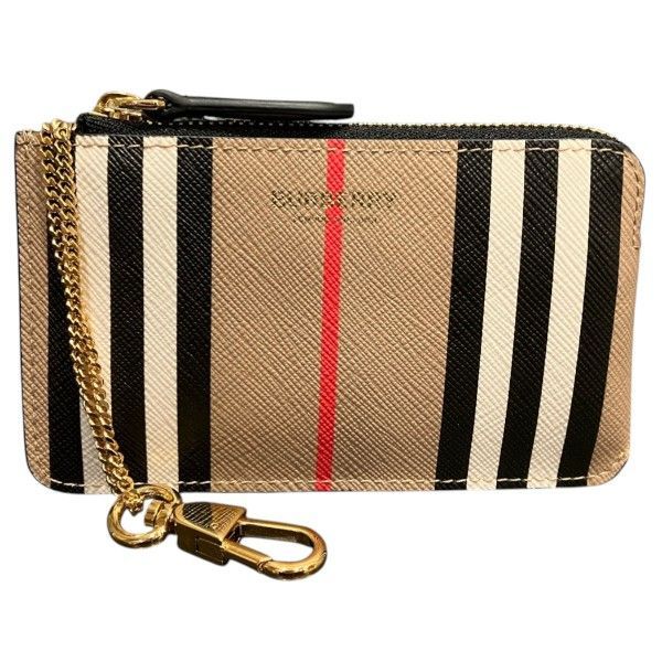 バーバリー　BURBERRY　アイコンストライプ　PVC　財布　コインケース　小銭入れ　ユニセックス　美品
