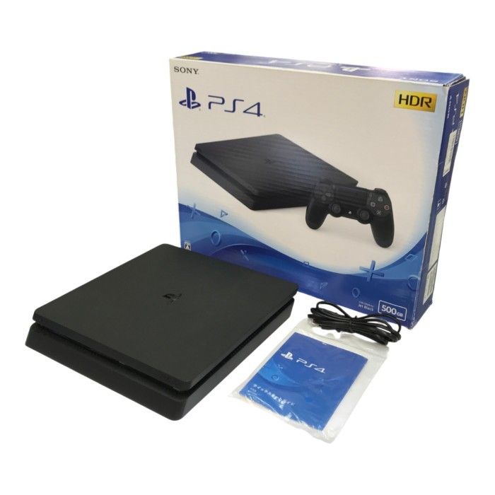 SONY PlayStation プレイステーション4 本体 ジェット・ブラック 500GB HDR スロットイン CUH-2100AB01 中古 T1