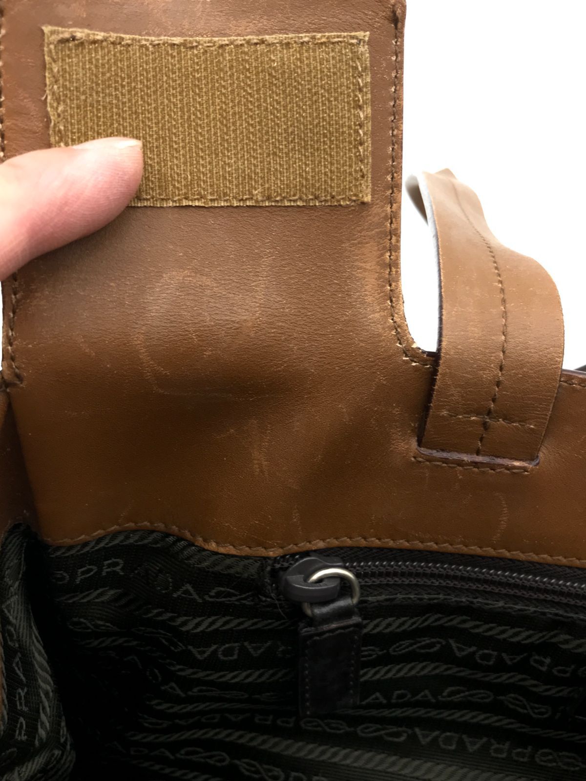 PRADA プラダ ショルダーバッグ トートバッグ マジックテープ 肩掛け 