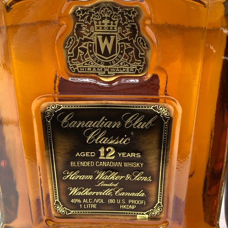 ウイスキー 2本セット カナディアンクラブ クラシック12年 1000ml