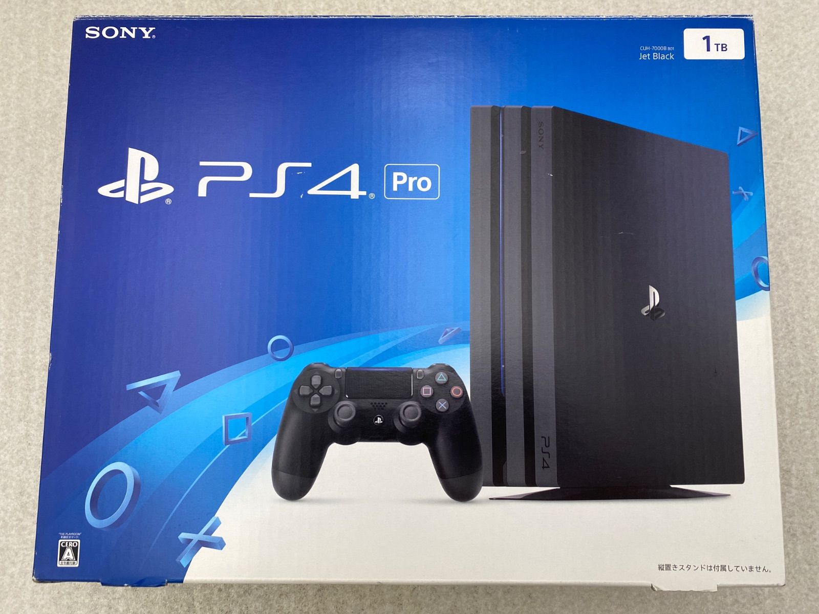 ◆PlayStation4 Pro ジェット・ブラック 1TB （CUH－7000BB01）0012567842