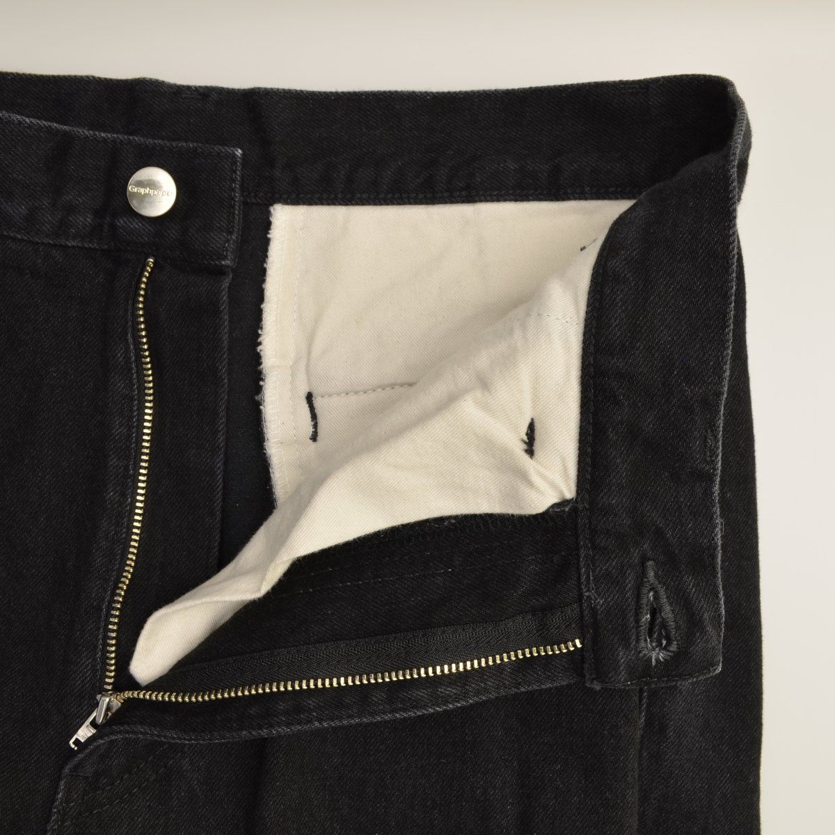 Graphpaper】26SS GU261-40060RB Selvage Denim Two Tuck Tapered 