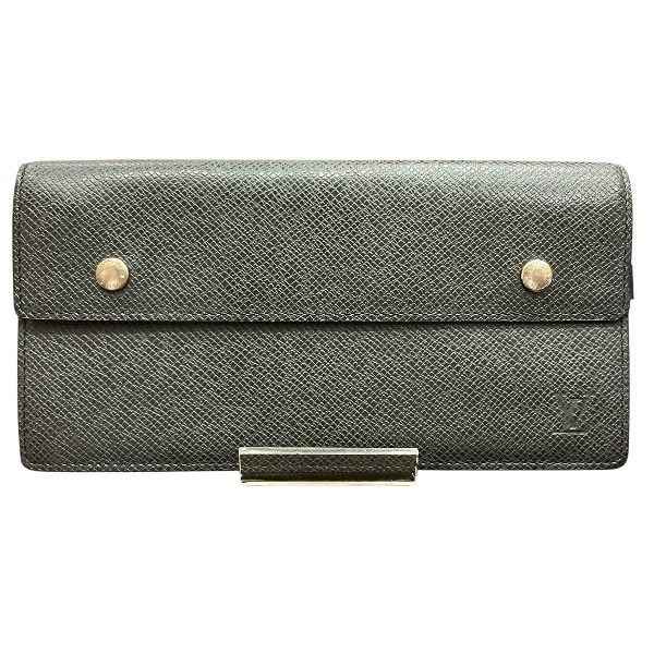 ルイヴィトン Louis Vuitton タイガ ポルトフォイユ アコルディオン M30992 イニシャル刻印 長財布 2つ折り財布 メンズ