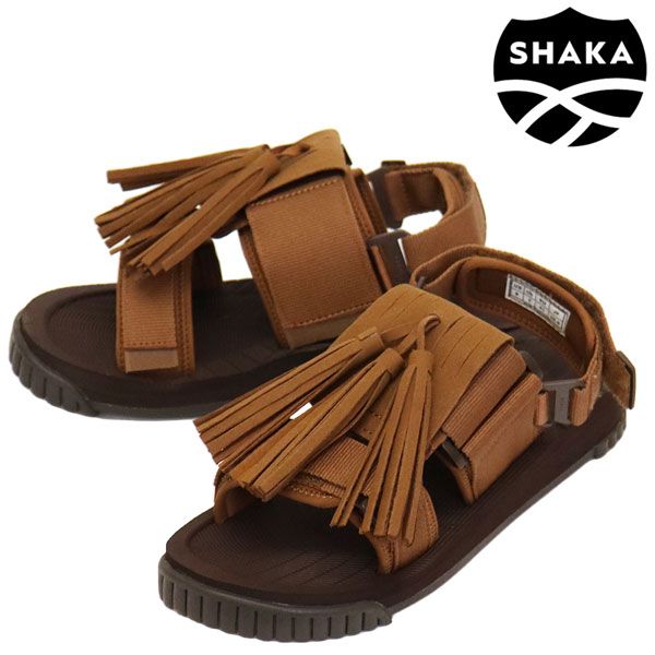 SHAKA (シャカ) SK-274 WEEKENDER TASSEL ウィークエンダー タッセル付き サンダル BROWN SK034 US9-約27.0cm