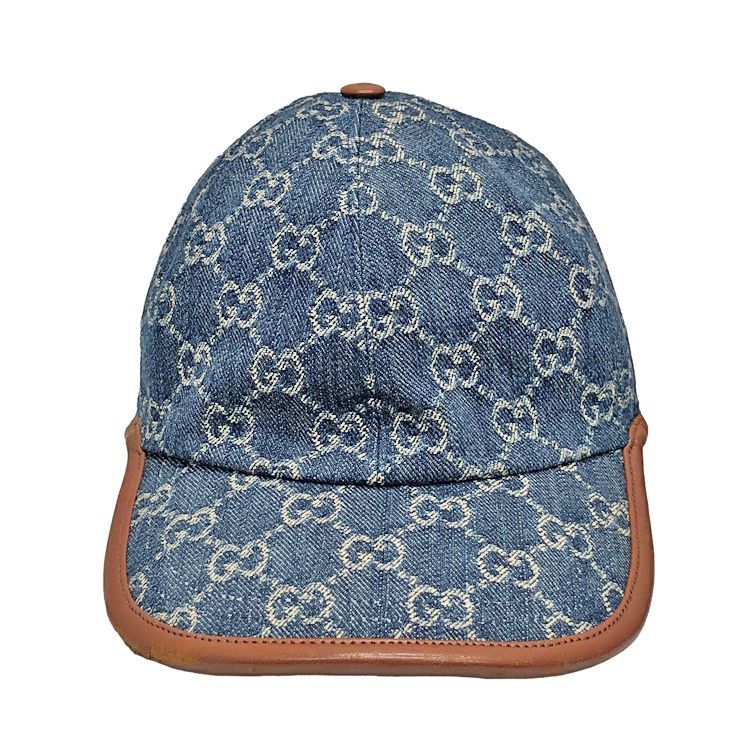 GUCCI グッチ GGデニム ベースボールキャップ 656206 size=S 57cm 帽子