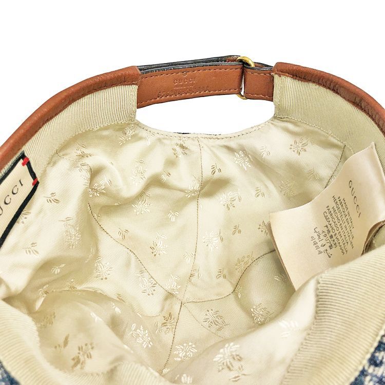 GUCCI グッチ GGデニム ベースボールキャップ 656206 size=S 57cm 帽子