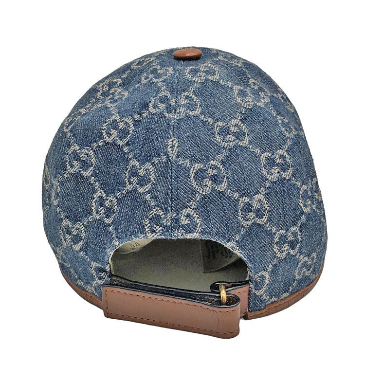 GUCCI グッチ GGデニム ベースボールキャップ 656206 size=S 57cm 帽子