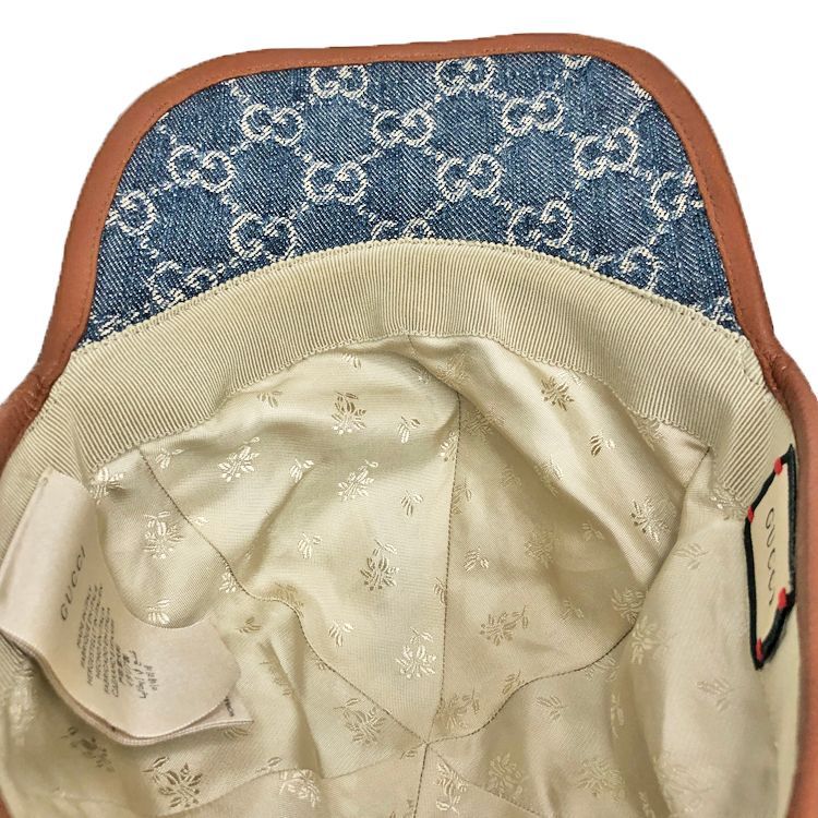 GUCCI グッチ GGデニム ベースボールキャップ 656206 size=S 57cm 帽子