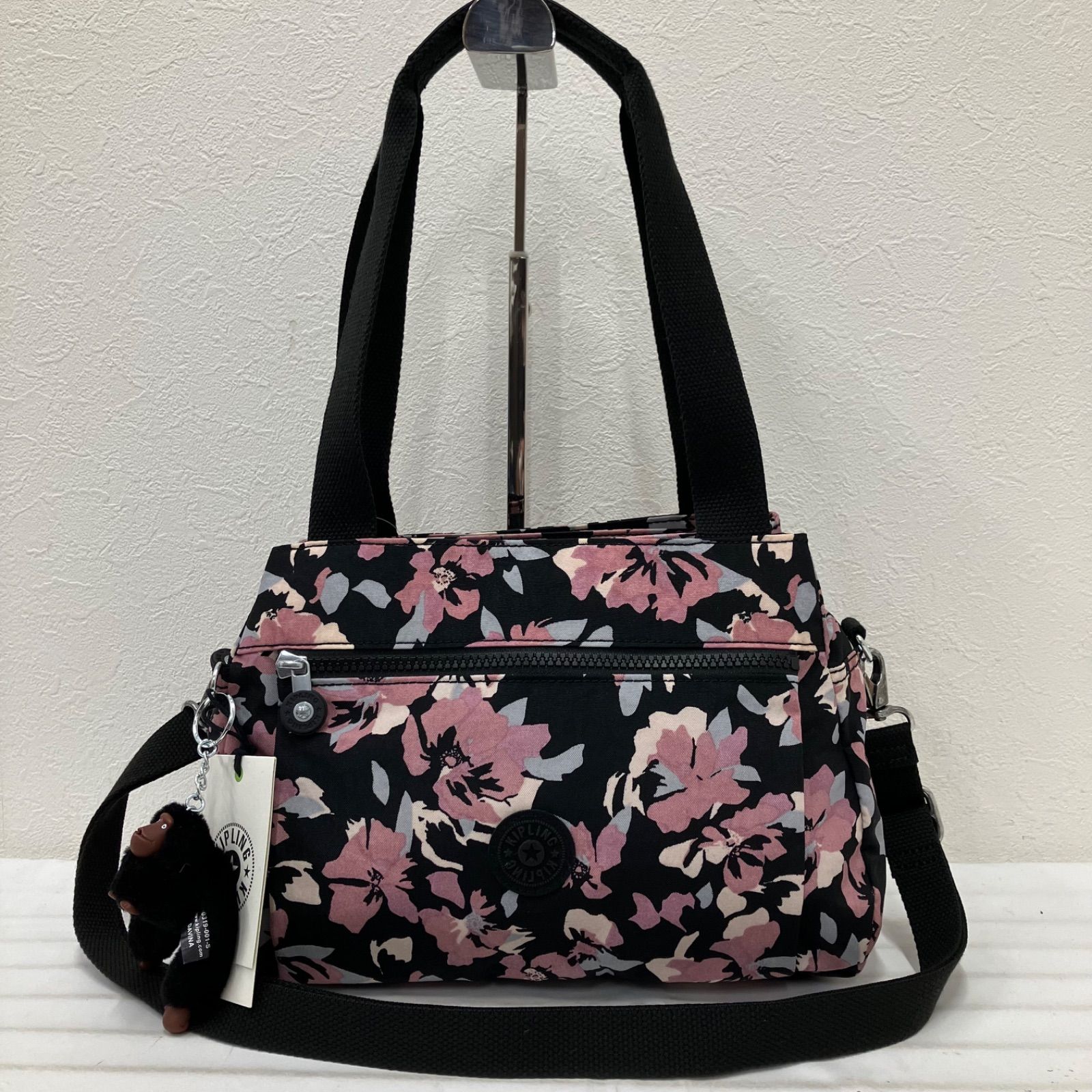 3972 美品 KIPLING キプリング タグ付き 2way ショルダーバッグ トート 