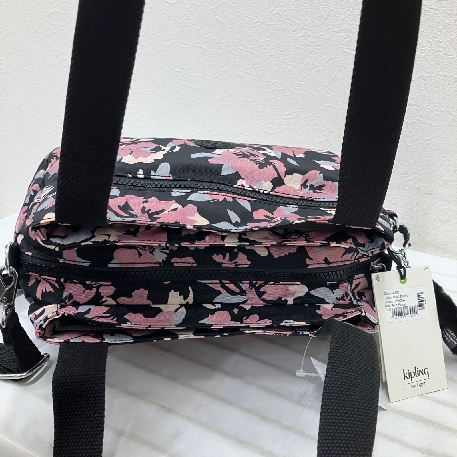 3972 美品 KIPLING キプリング タグ付き 2way ショルダーバッグ トート 