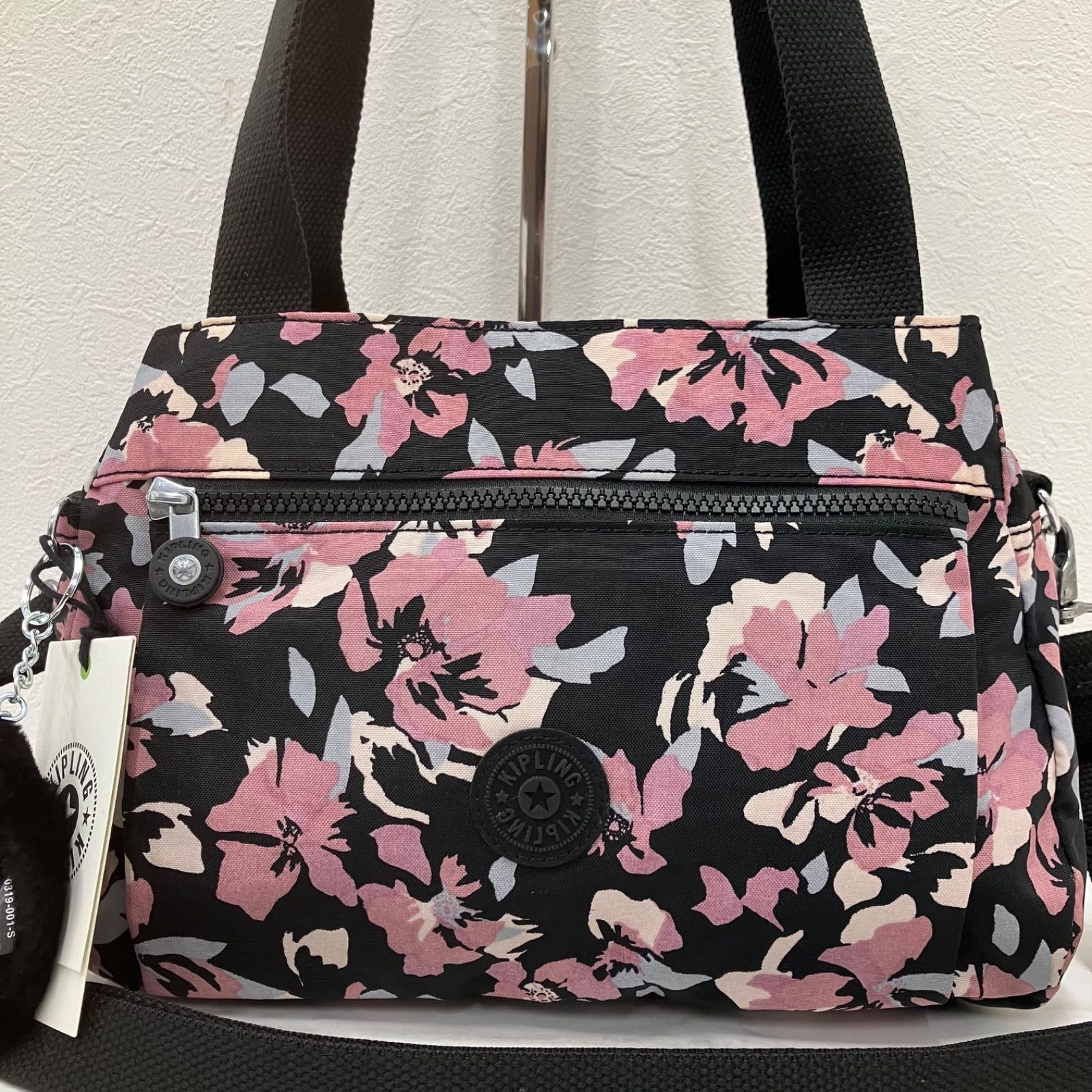 3972 美品 KIPLING キプリング タグ付き 2way ショルダーバッグ トート 