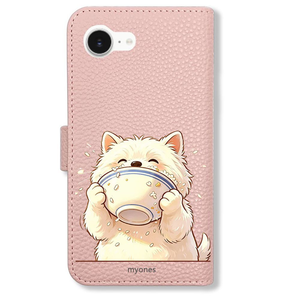 familiar スマートフォンカバー 女の子と犬 新品未使用】 arrows Alpha F-51F 手帳型スマホ ケース (色：サクラ