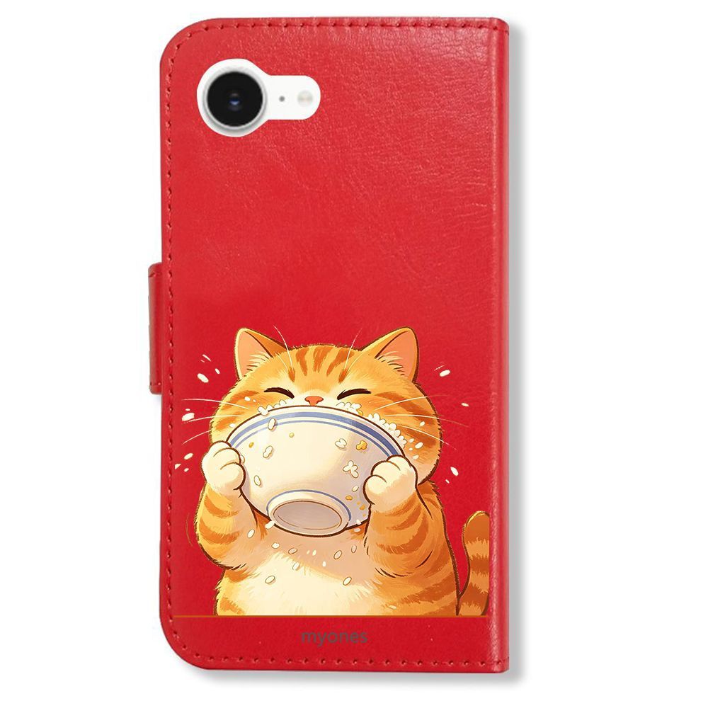 【値下げ中】【匿名配送】ちょびっツ MOケース 猫ちぃ レア 新品未使用】 iPhone17 pro 2025 手帳型スマホ ケース (色：レッド