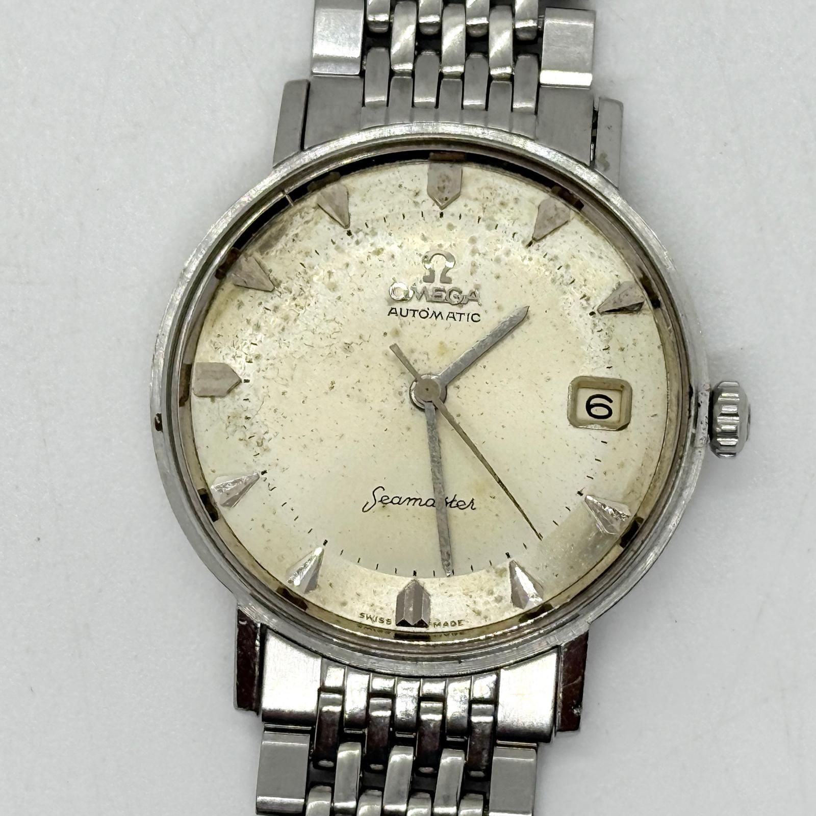 稼働品 OMEGA オメガ シーマスター メンズ腕時計 自動巻 クロノ