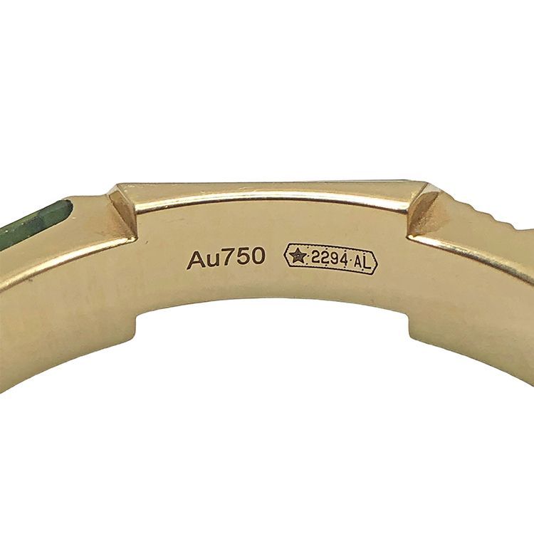 GUCCI グッチ リンクトゥラブ グリーントルマリン リング 指輪 size=9