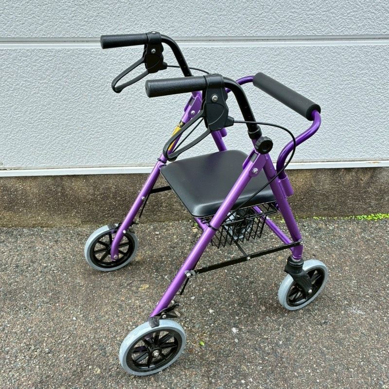 竹虎ヒューマンケア ハッピーミニ 軽量 歩行器 歩行車 バスケット付き ② 竹虎 ヒューマンケア ハッピーミニ 歩行器 歩行車 バスケット付き 529K
