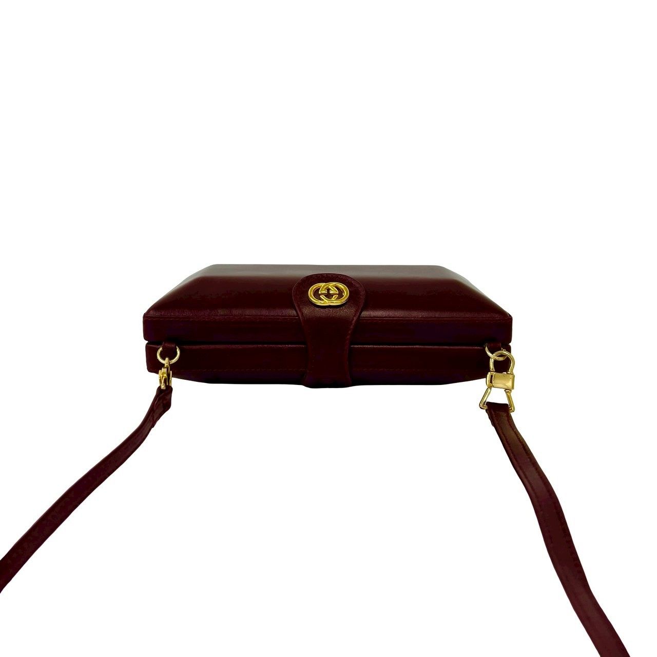 極 美品 GUCCI グッチ オールドグッチ GG ロゴ 金具 レザー 本革 ミニ 