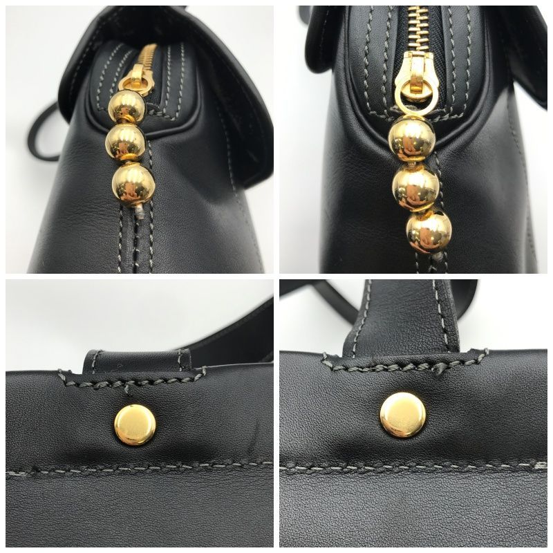 Christian Dior 黒 レザー ショルダーバッグ 希少 Christian Dior ディオール ショルダーバッグ ヴィンテージ