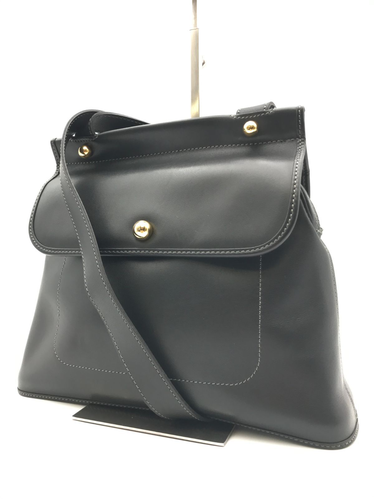Christian Dior 黒 レザー ショルダーバッグ 希少 Christian Dior ディオール ショルダーバッグ ヴィンテージ