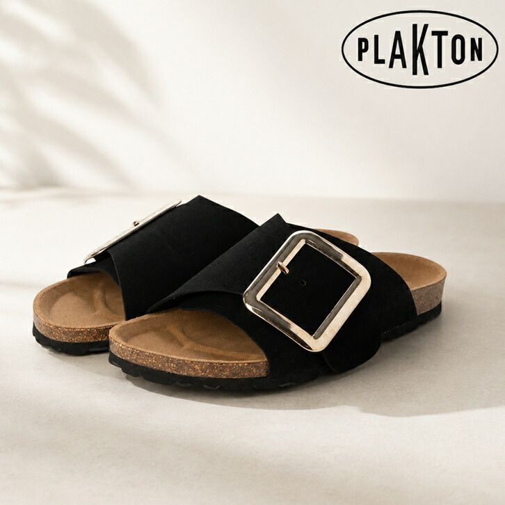プラクトン PLAKTON モチーフ フラットサンダル スエード レザー サンダル コルクサンダル レディース スペインサンダル ハンドメイド