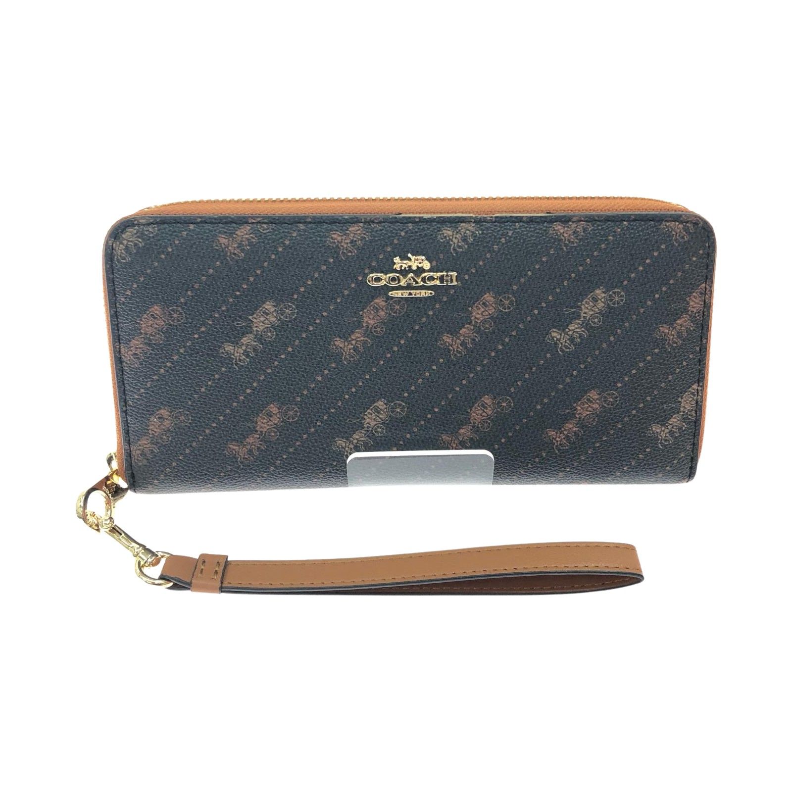 COACH コーチ レディース長財布 ラウンドファスナー ホース アンド 