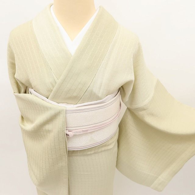 専用Y3604❁美品 単衣 正絹 一つ紋 居敷当て付 手縫い仕立て 訪問着 着物 百華❀Y5046◇正絹 夏着物 丹後ちりめん 手縫い仕立て 居敷当て付き