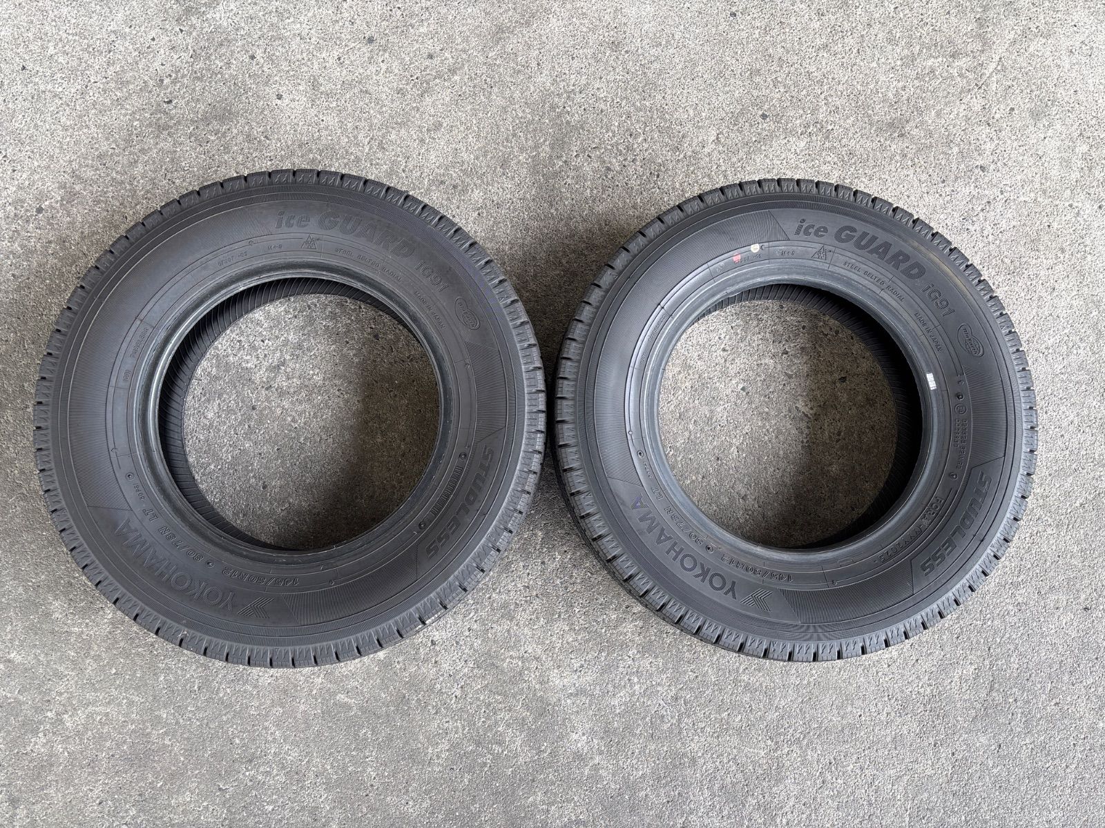 送料無料】145/80R12 LT ⭐︎ YOKOHAMA ice guard iG91 ⭐︎ 2025年製