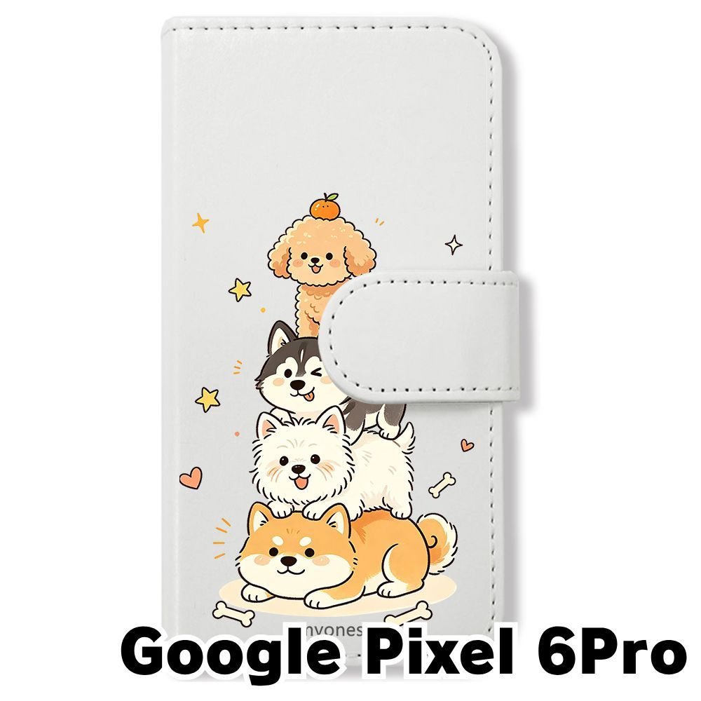 新品未使用】 Google Pixel 6 Pro 手帳型スマホ ケース (色：ホワイト